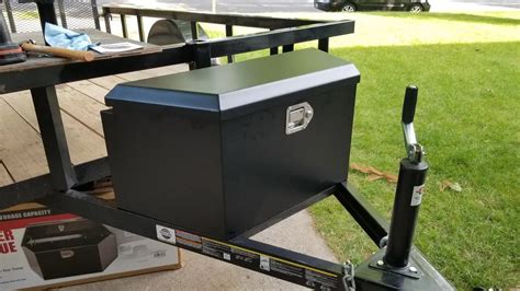 2 1 4 cu ft steel trailer tongue box|trailer tongue box harbor freight.